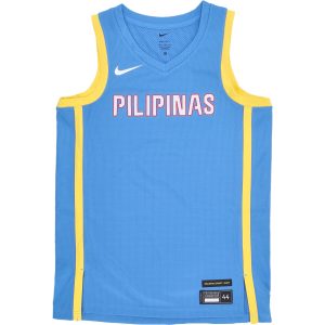 Men's Basketball Tank Top Limited Road Jersey Team Philippines Lt Photo Blue/tour Yellow