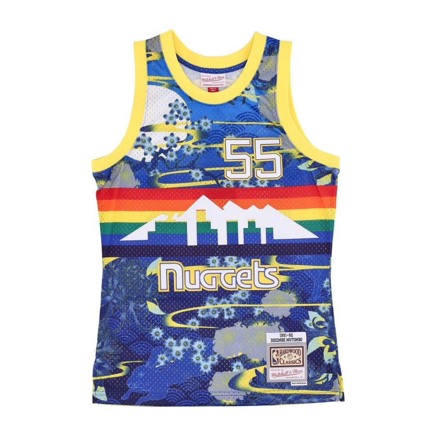 Men's Basketball Tank Top Nba Ah Swingman Jersey 5.0 Hardwood Classics 1991 No 55 Dikembe Mutombo Dennug