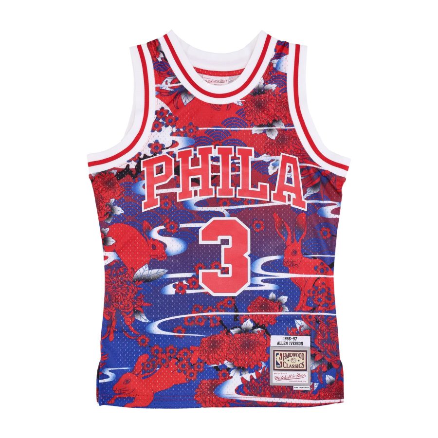 Men's Basketball Tank Top Nba Ah Swingman Jersey 5.0 Hardwood Classics 1996 No 3 Allen Iverson Phi76e