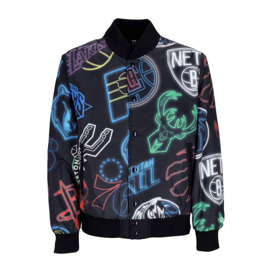 Men's Bomber Jacket NBA All Over Print Bomber Black/multi