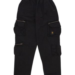 Men's Cargo Pants Black Long Trousers