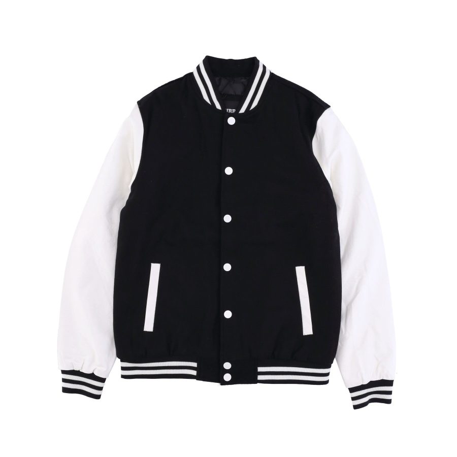 Men's College Jacket Oldschool College Jacket Black/white