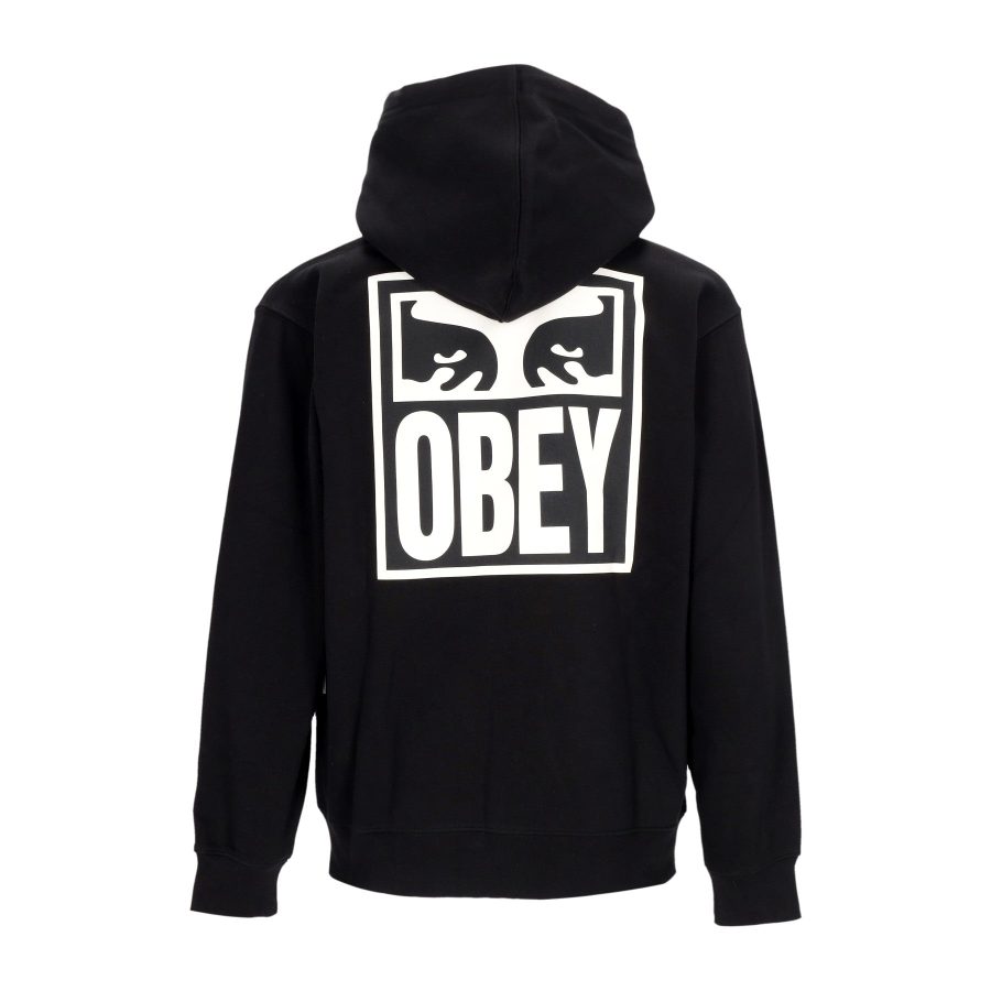 Men's Eyes Icon Zip Fleece Black Hoodie