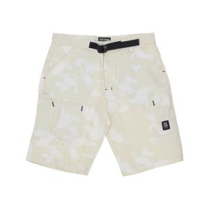 Men's Hidden Cargo Shorts Off White/camo