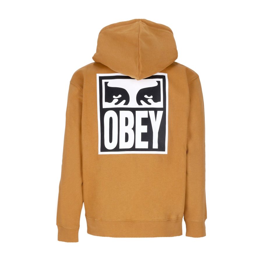 Men's Hoodie Eyes Icon Hood Premium Fleece Brown Sugar