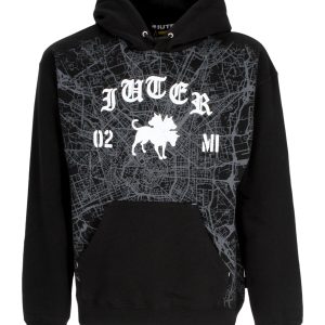 Men's Hoodie Milano Map Logo Hoodie X Club Dogo Black