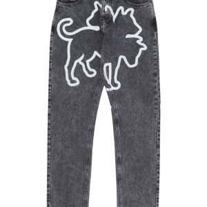 Men's Jeans Logo Regular Denim X Club Dogo Dark Grey