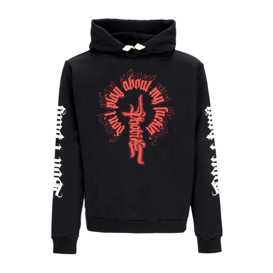 Men's Lightweight Hooded Sweatshirt Phobia Print Hoodie X Emis Killa Black