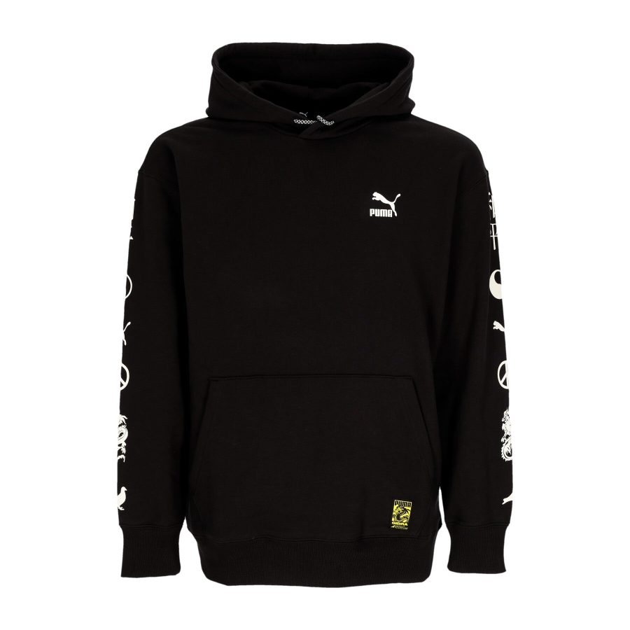 Men's Lightweight Hoodie Graphic Hoodie X Staple Black