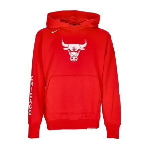 Men's Lightweight Hoodie Nba City Edition 2023/24 Standard Issue Courtside Hoodie Chibul University Red