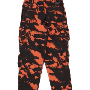 Men's Long Cargo Pants Orange/camo