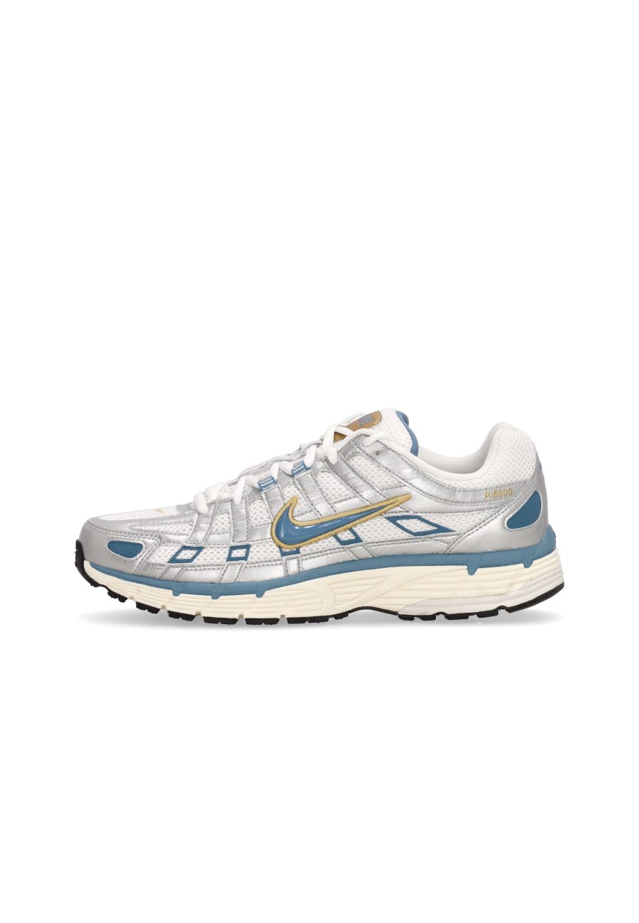 Men's Low Shoe P-6000 White/aegean Storm/metallic Silver