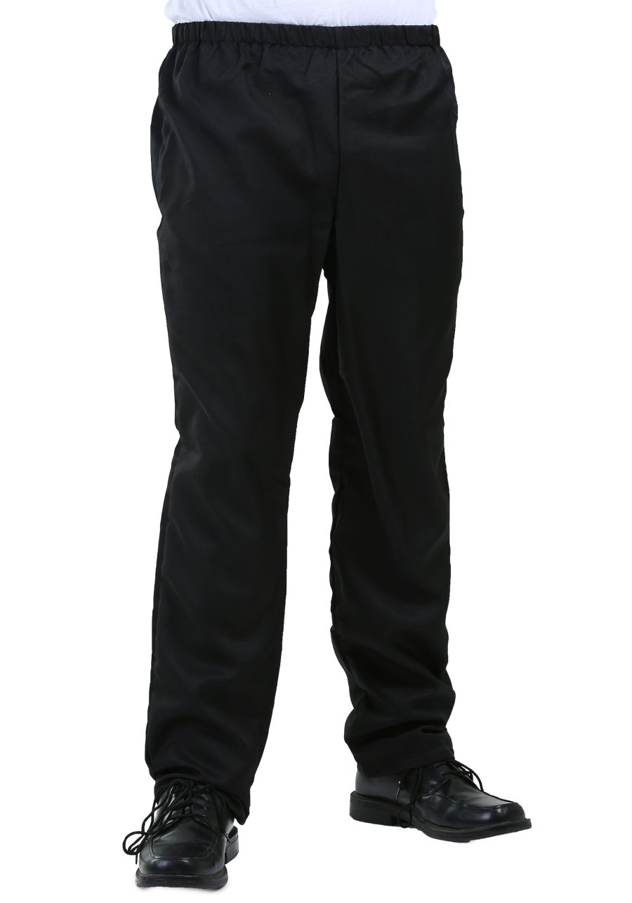 Men's Plain Black Costume Pants