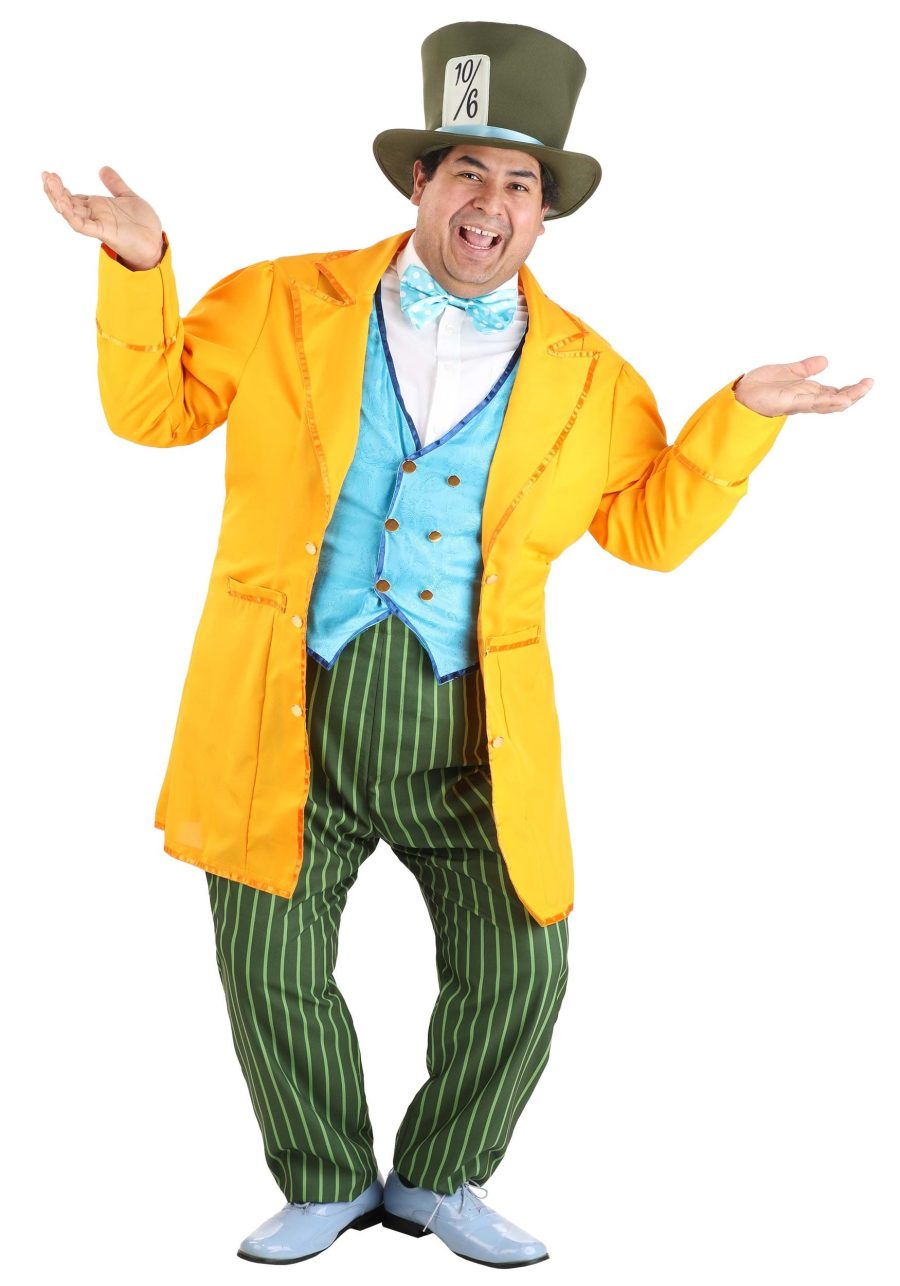 Men's Plus Size Classic Mad Hatter Costume