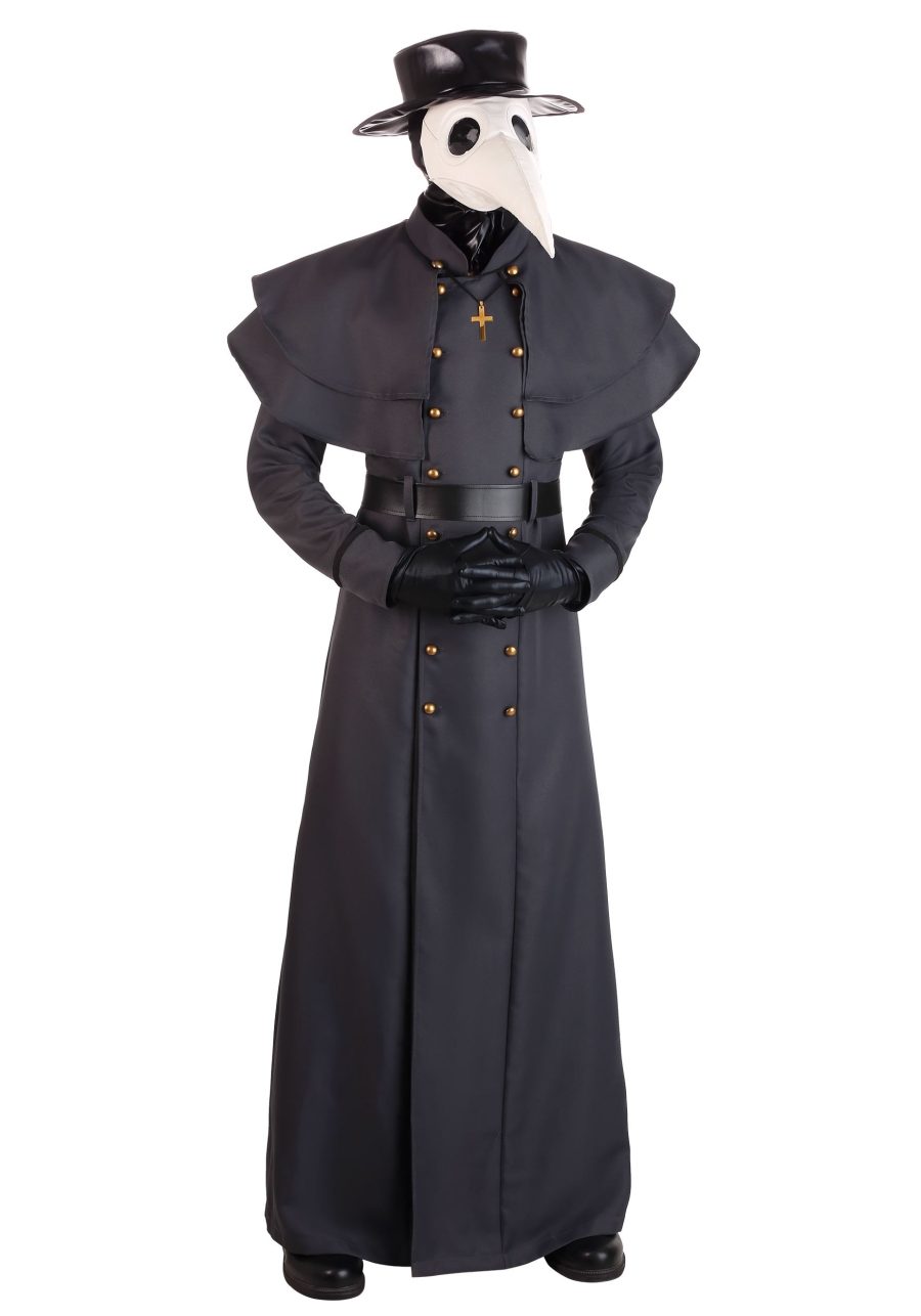 Men's Plus Size Classic Plague Doctor Costume