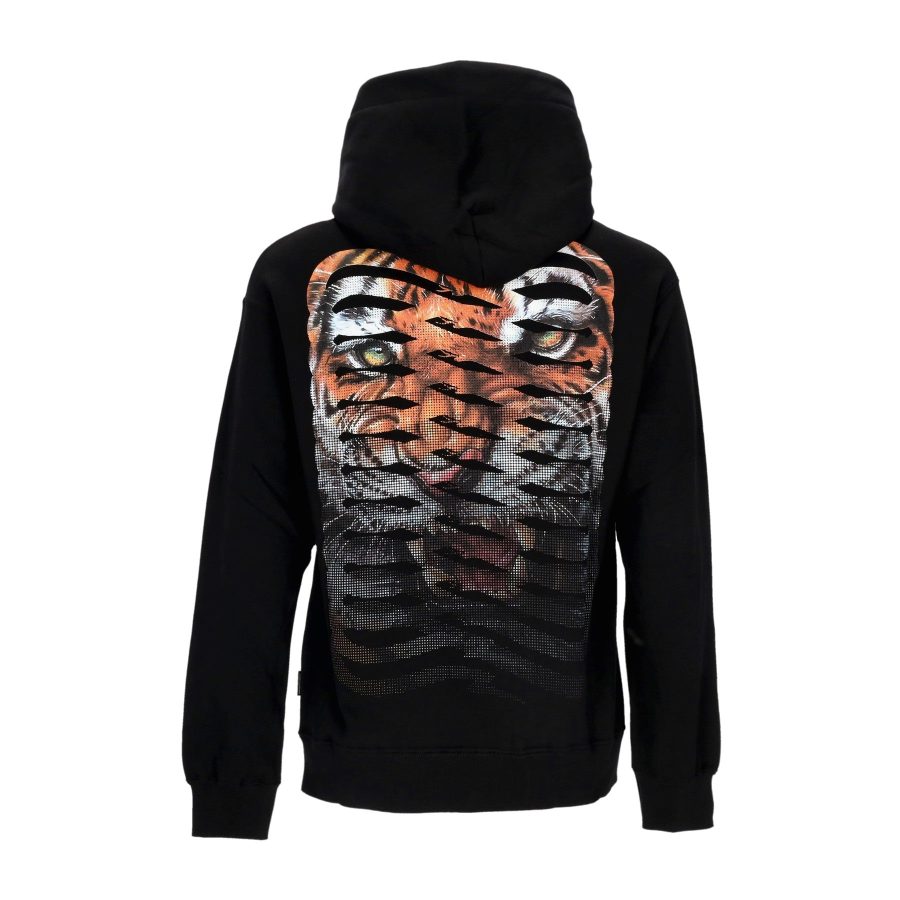 Men's Ribs Tiger Hoodie Black