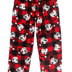 Men's Santa Mickey Buffalo Sleep Pants