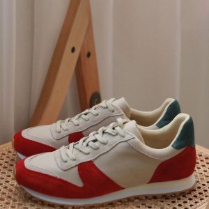 Men's Sneakers Cozy Leather Pointed Toe Basket Soprt Shoes