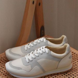 Men's Sneakers Cozy Leather Pointed Toe Basket Soprt Shoes