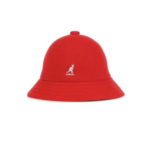 Men's Wool Casual Red Bucket Hat