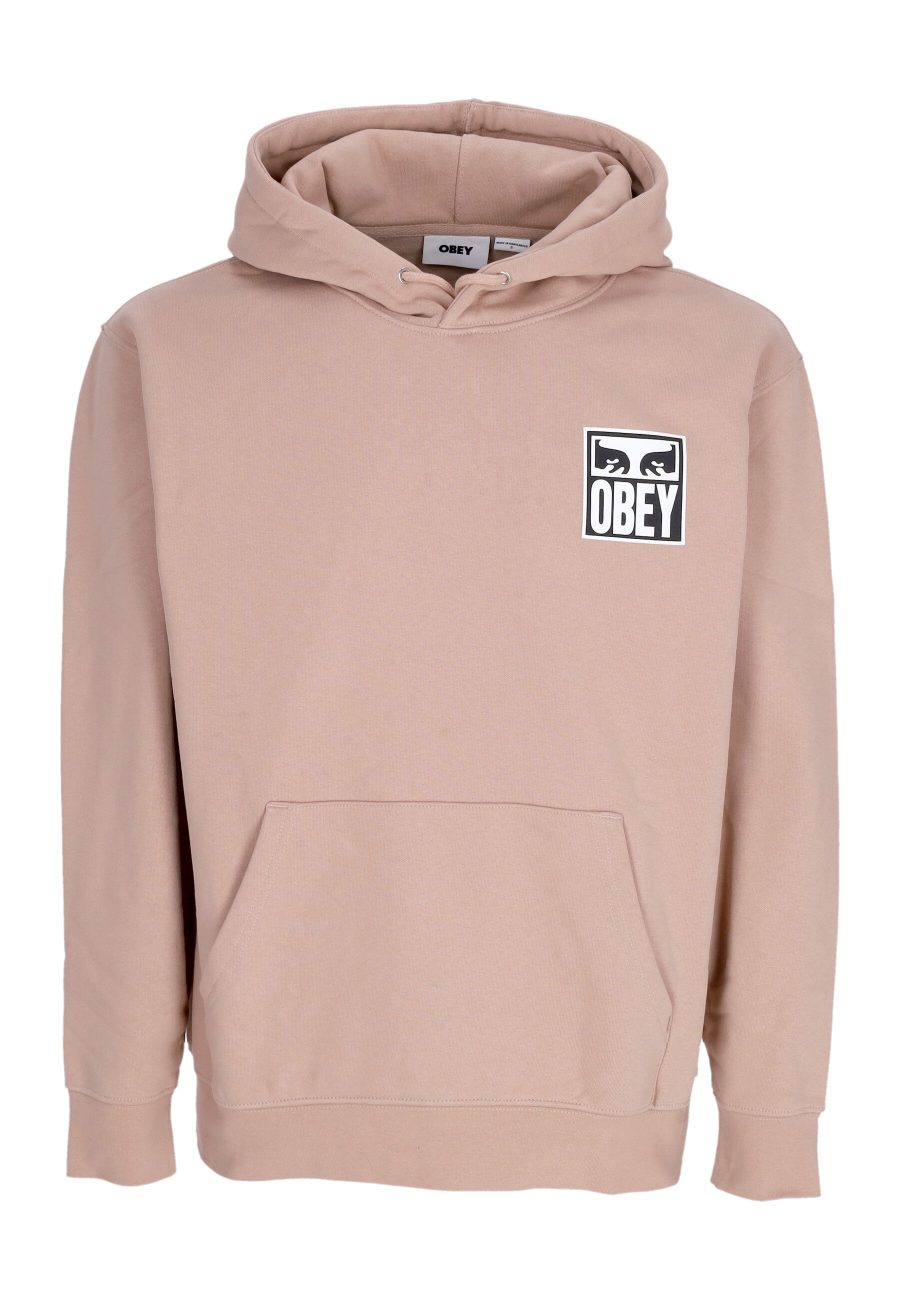 Men's hoodie Eyes Icon Hood Premium Fleece Warm Taupe