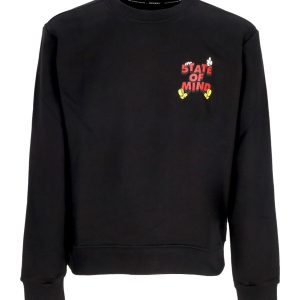 Mickey 5tate Men's Lightweight Crewneck Sweatshirt Black