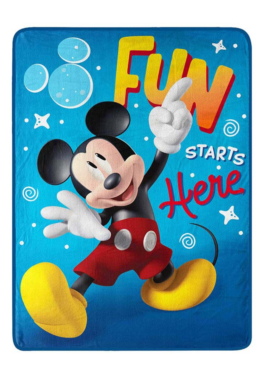 Mickey Mouse Fun w/ Mickey 46x60 Silk Touch Throw