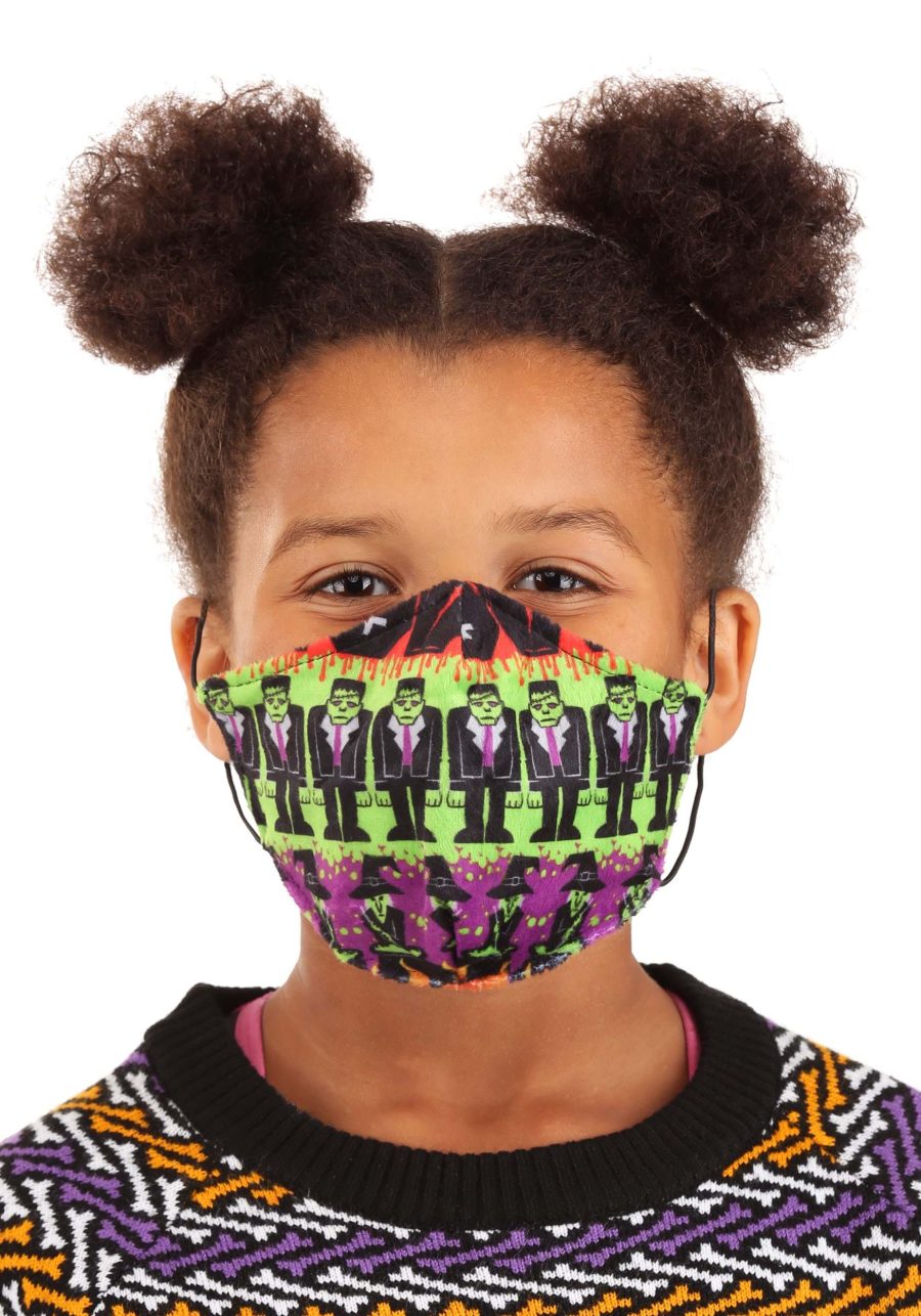 Monsters Sublimated Face Mask for Kids