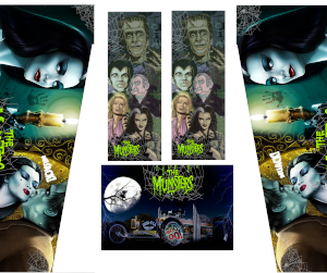 Munsters ADAMS FAMILY PINBALL Decal Pinball Cabinet Graph,PINBALL CABINET