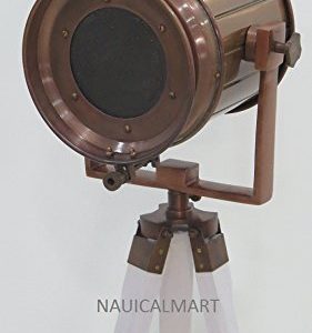 NauticalMart Floor Lamp for Living Room in Copper Antique Finish