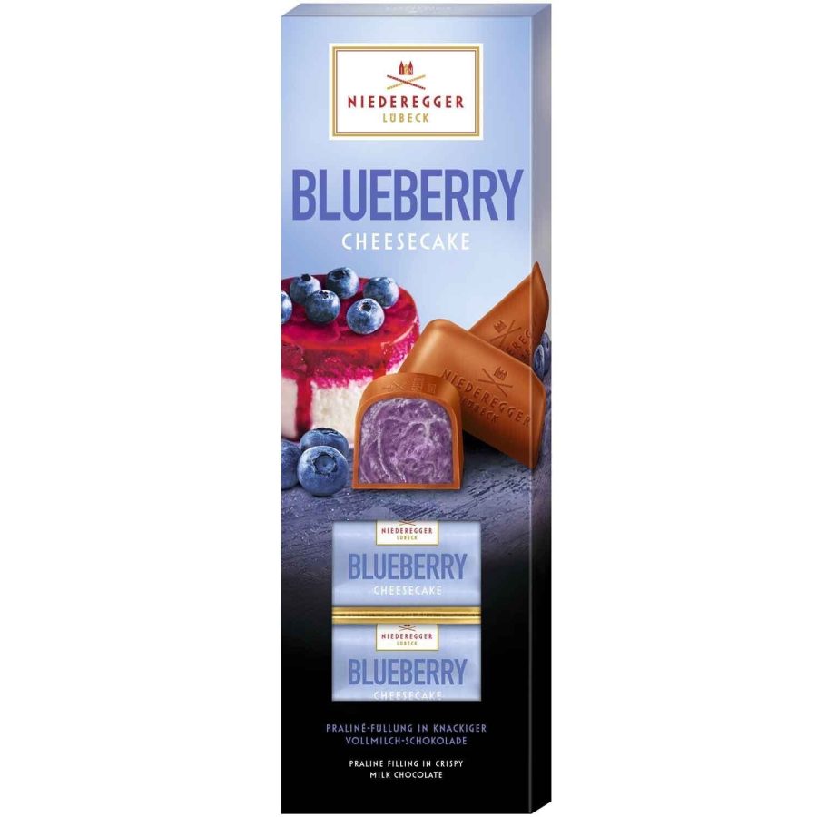 Niederegger Lubeck Marzipan BLUEBERRY CHEESECAKE chocolates 100g -FREE SHIPPING-