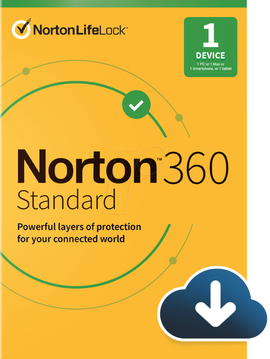 Norton 360 EU Key (1 Year / 1 Device) + 10 GB Cloud Storage