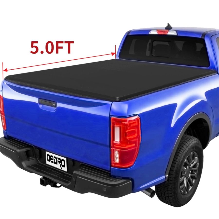 OEDRO? 5ft Soft Tri-fold Tonneau Cover for 2019-2021 Ford Ranger