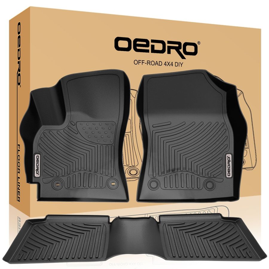 OEDRO? Floor Mats for 2014-2016 Toyota Corolla with Automatic Transmission, All Weather Guard Full Set Liners