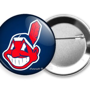 OH CLEVELAND INDIANS BASEBALL TEAM PIN PINBACK BUTTON FLAIR SPORTS FAN GIFT IDEA