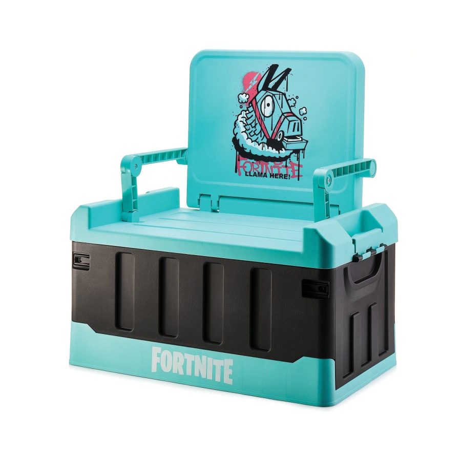 Official Fortnite Bedroom Storage Box with folding chair