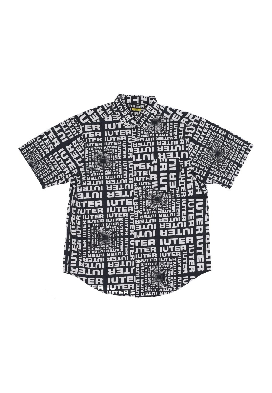 Optical Men's Short Sleeve Shirt S/s Shirt Black