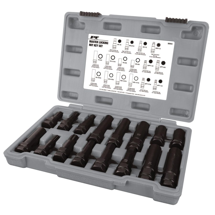 PERFORM TOOL M994 16pc Locking Lug Nut Master Key Set