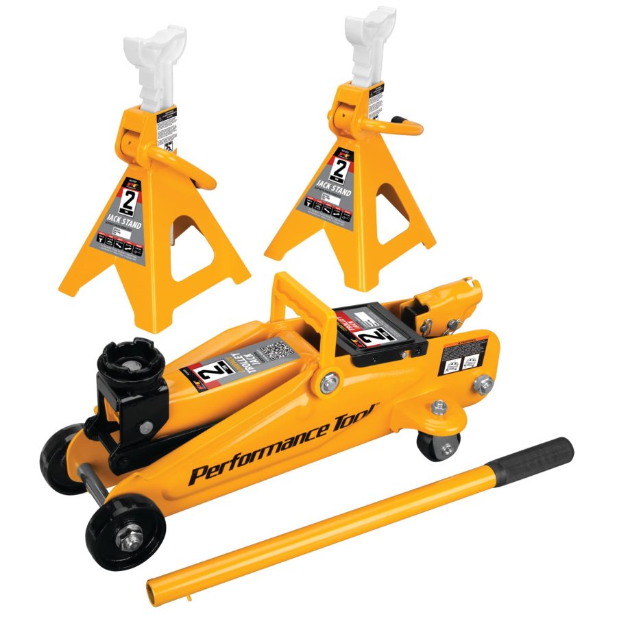 PERFORM TOOL W1605 2-Ton Trolley Jack and Stand