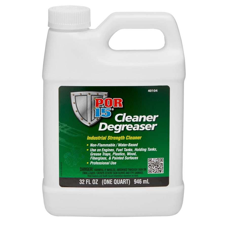 POR 15 40104 Cleaner Degreaser, Non-flammable and Water Based, Removes Grease, Oil and Surface Debris, 1-quart