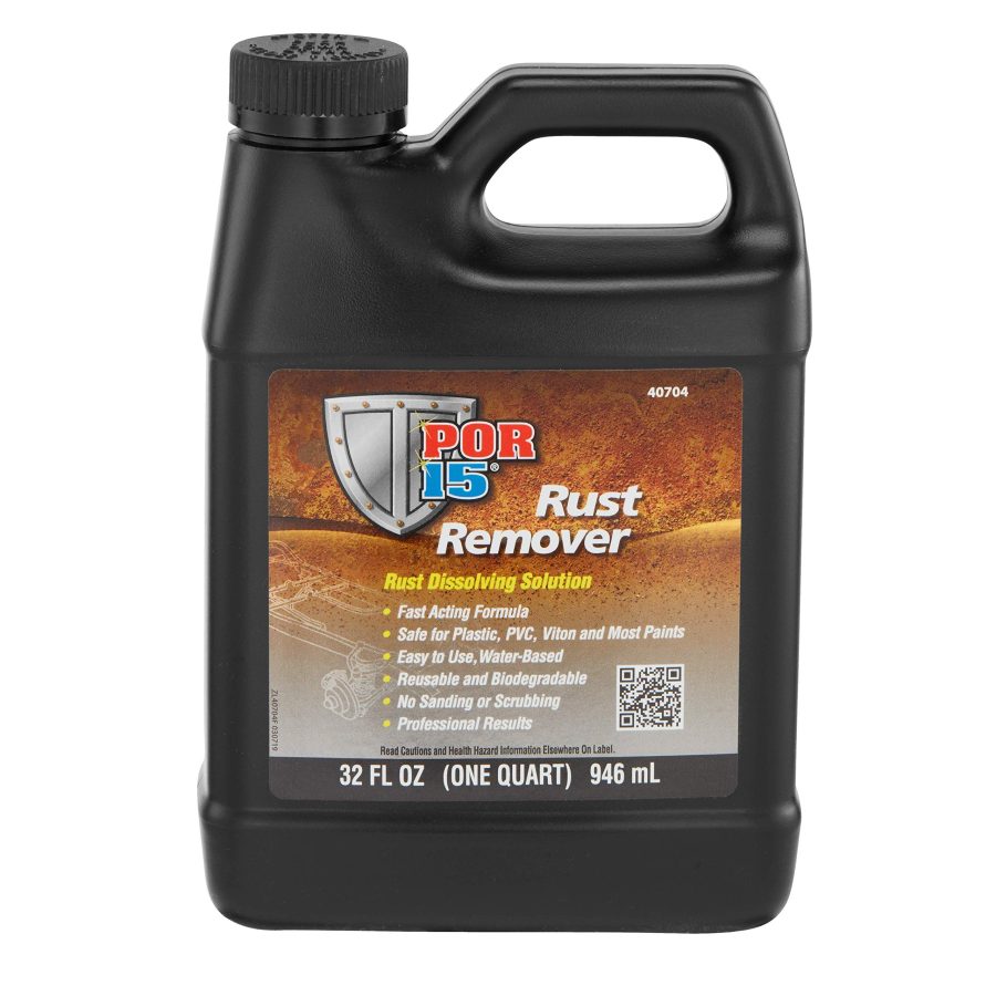 POR 15 40704 Rust Remover, Rust Dissolving Solution, Reusable and Biodegradable, 32 Fluid Ounces