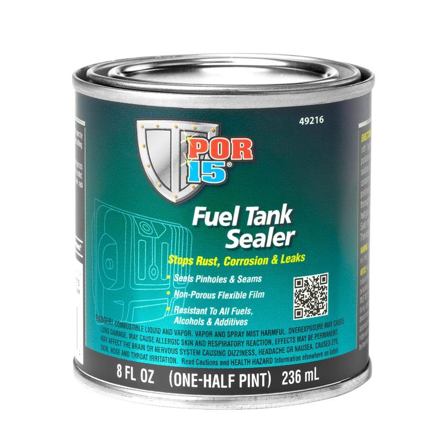 POR 15 49216 Fuel Tank Sealer, Stops Rust, Corrosion and Leaks, Resistant to All Fuels, Alcohols and Additives, 8 Fluid Ounces