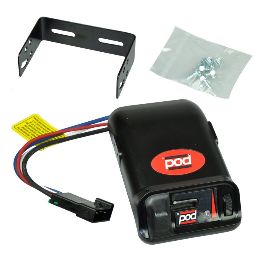 PRO SERIES 80500 POD Trailer Time-Delay Electric Trailer Brake Controller for Trailers with 1-2 Axles, Compatible with Ford, GM, Chevy, Dodge, RAM, Toyota, Jeep, and More with 2 and 4 Brakes