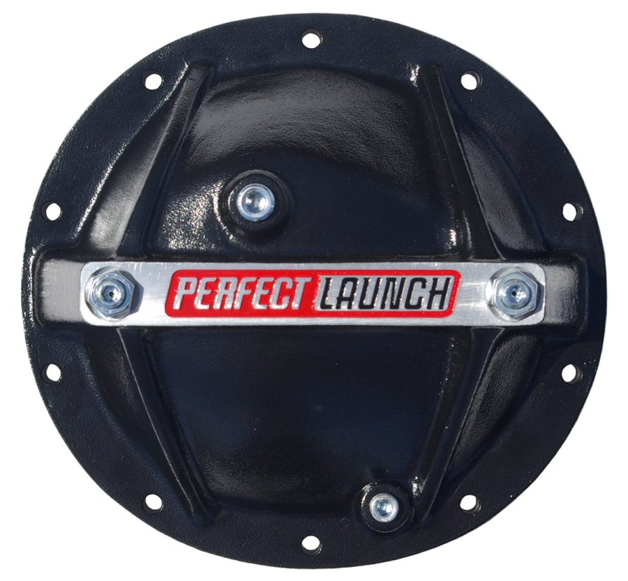 PROFORM 66668 Black Aluminum Differential Cover with Perfect Launch Logo and Bearing Cap Stabilizer Bolts for GM