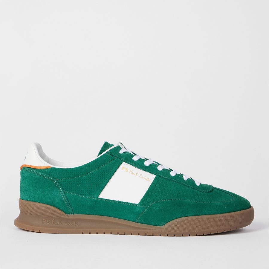 PS Paul Smith Men's Dover Twin Cupsole Trainers - Green - UK 8