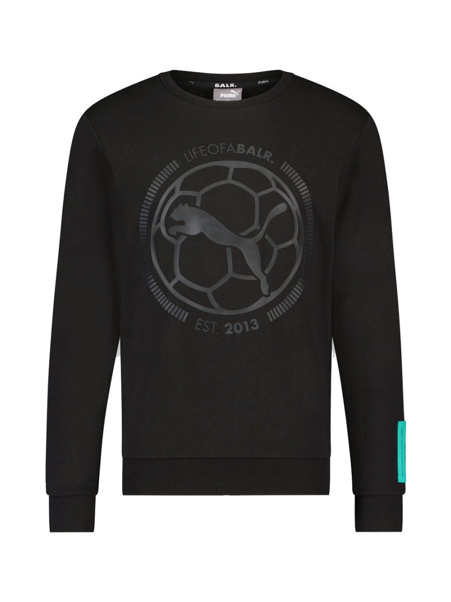 PUMA X BALR. Crewneck Sweater Black