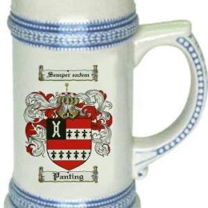 Panting Coat of Arms Stein / Family Crest Tankard Mug