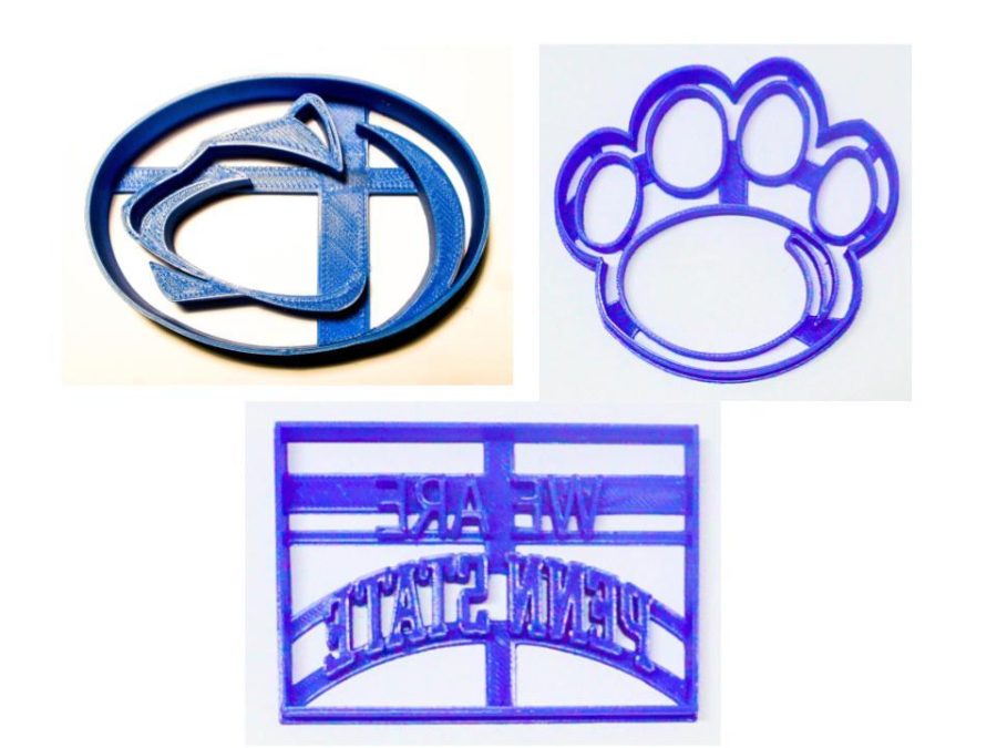 Penn State University Nittany Lions Paw Set of 3 Cookie Cutters USA PR1435