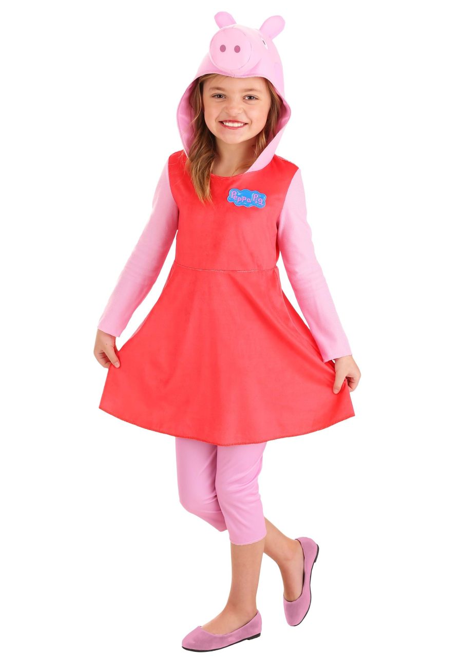 Peppa Pig Girls Long Sleeve Costume