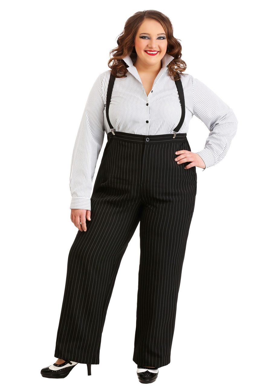 Plus Size 1920s Gangster Lady Costume